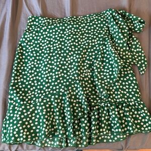 I am selling a green skirt from Shein! It is in a size XS!
